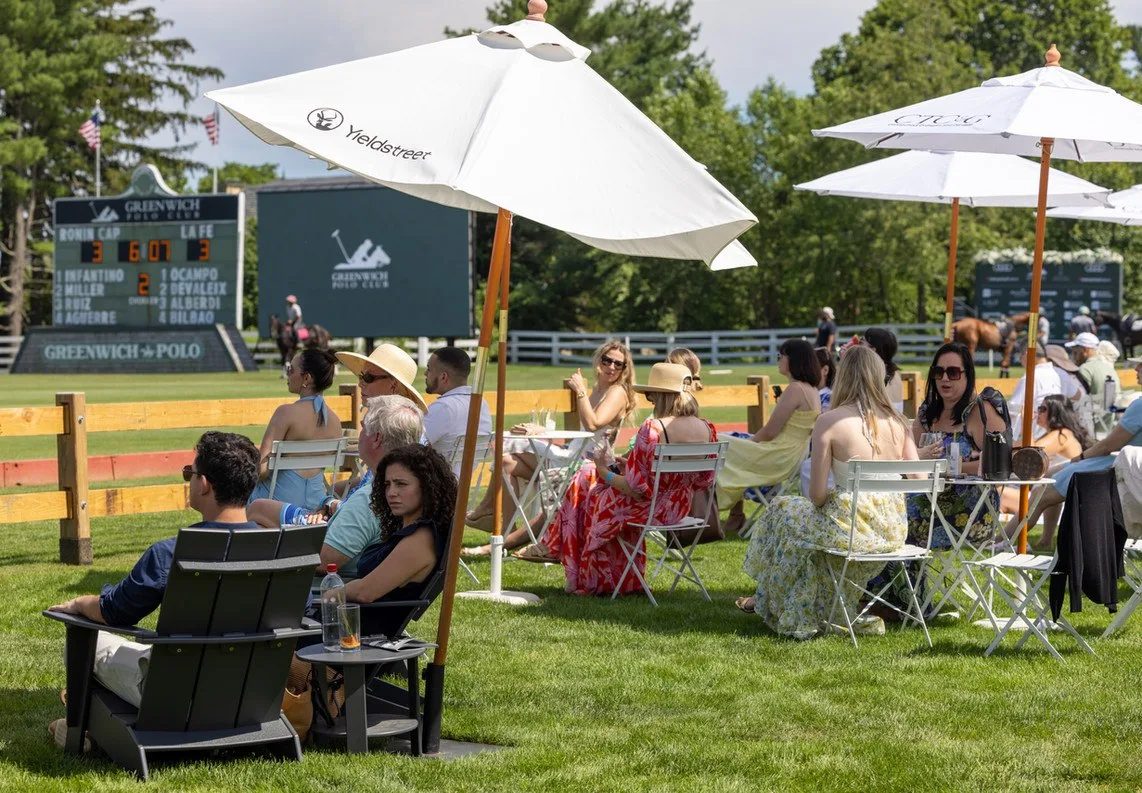 Polo spectators at Greenwich Polo Club