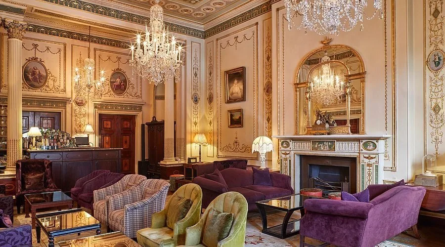 A private members club interior in London
